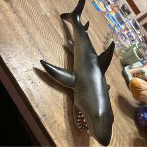 Realistic Gray Shark Figurine